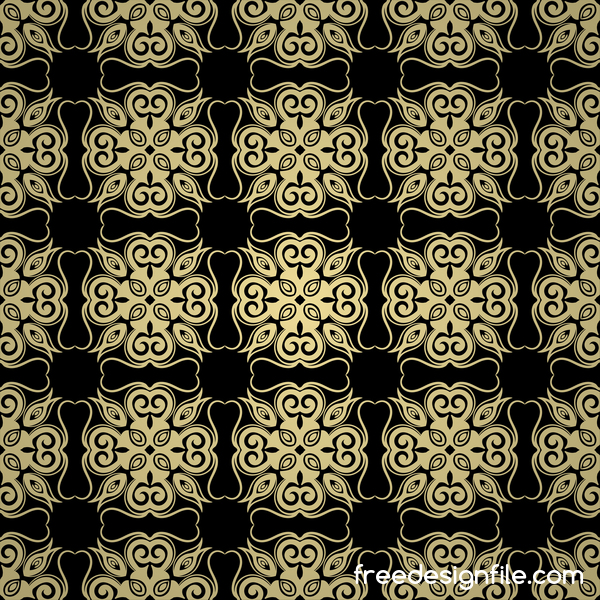 seamless pattern luxury golden decorative 