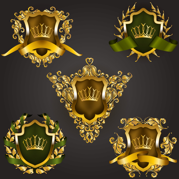 Schild Luxus label heraldische 