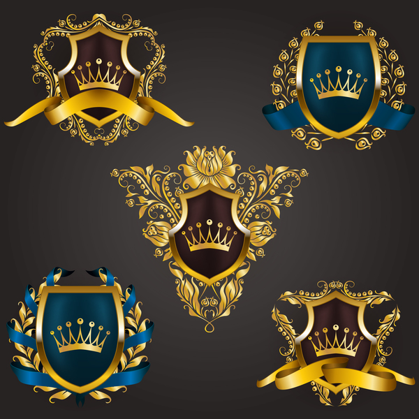 Schild Luxus label heraldische 