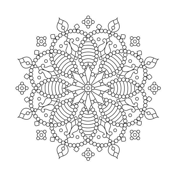 Muster Mandala gezeichnet dekorative 