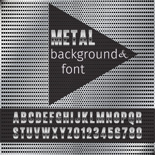 metal font  