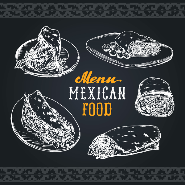 nourriture mexicain menu couverture 