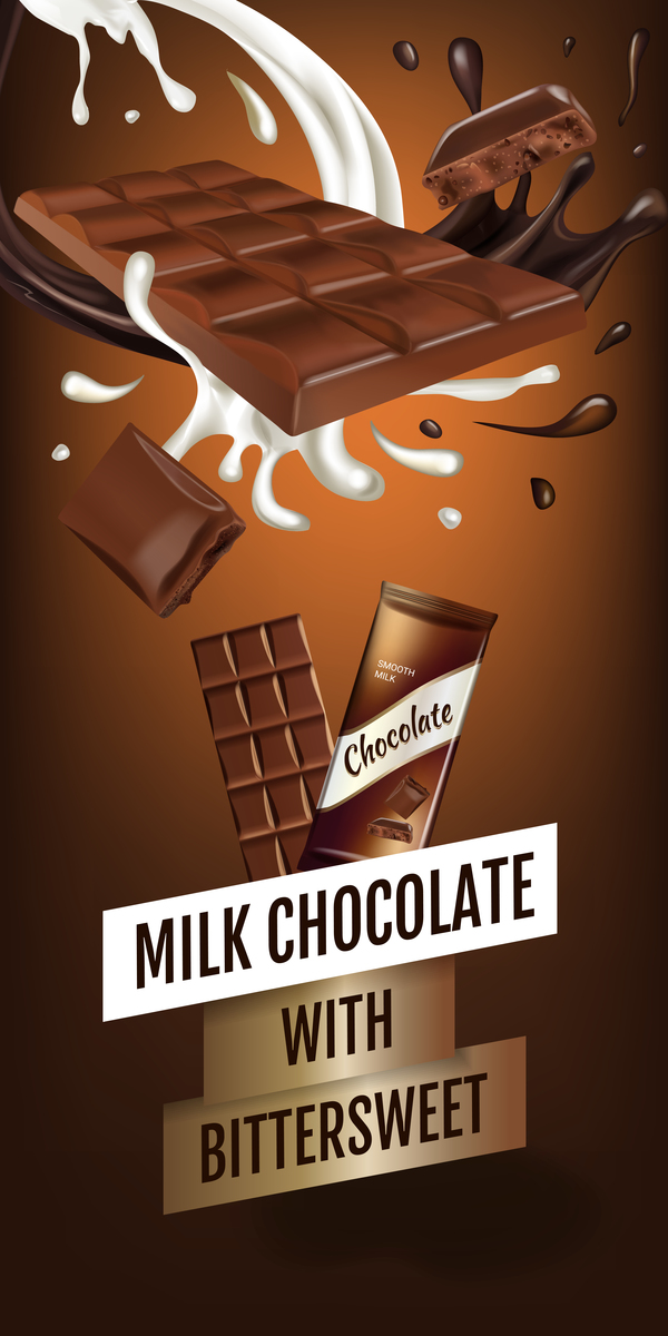 poster latte cioccolato 