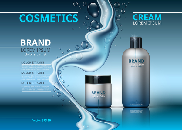 Werbung poster modern Kosmetik 