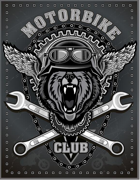 motorcykel logga club 