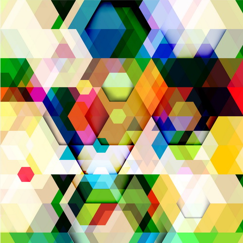 multicolor Geometrische Formen 