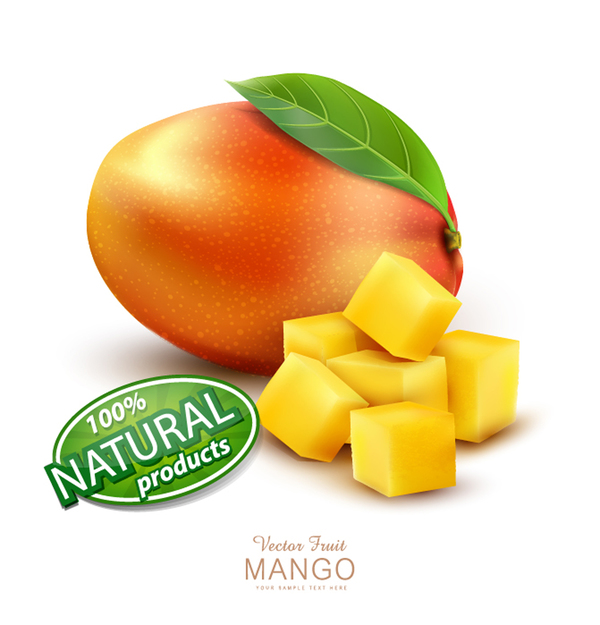Naturlig mango affisch 