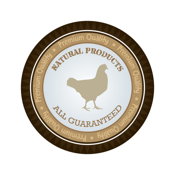 Products natural chicken badge 