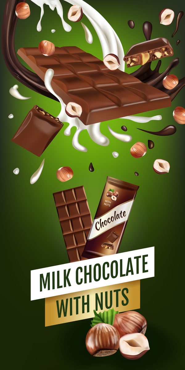 Schokolade poster Nüsse 