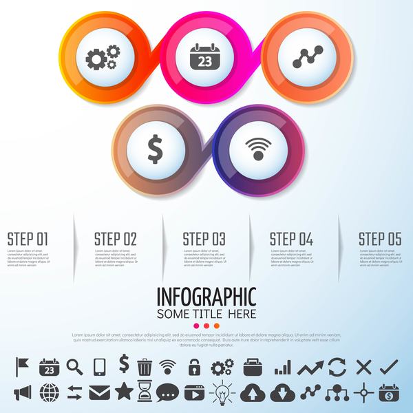 infographic cirkel banner alternativ 