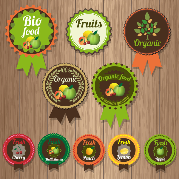 organic fruits badge 