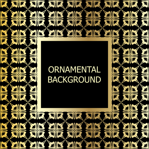 pattern ornament golden 