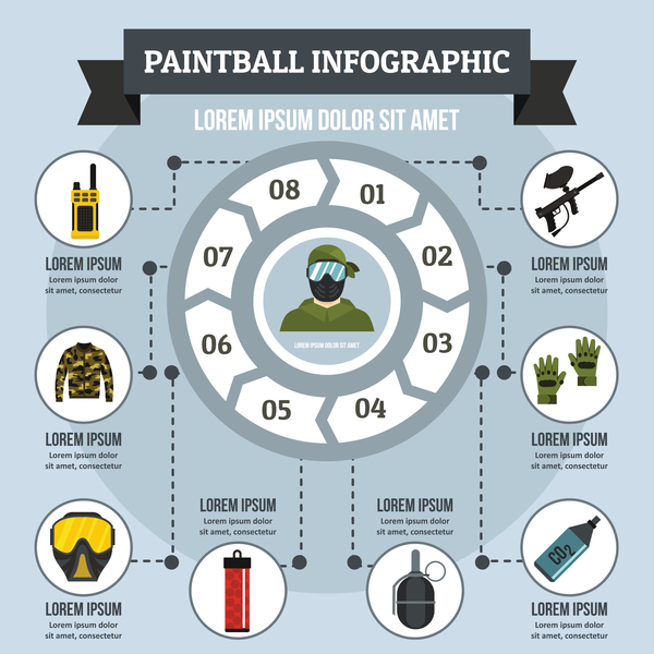 paintball Infografik 