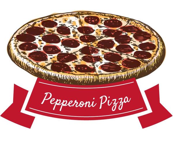 pizza Peperoni hand 
