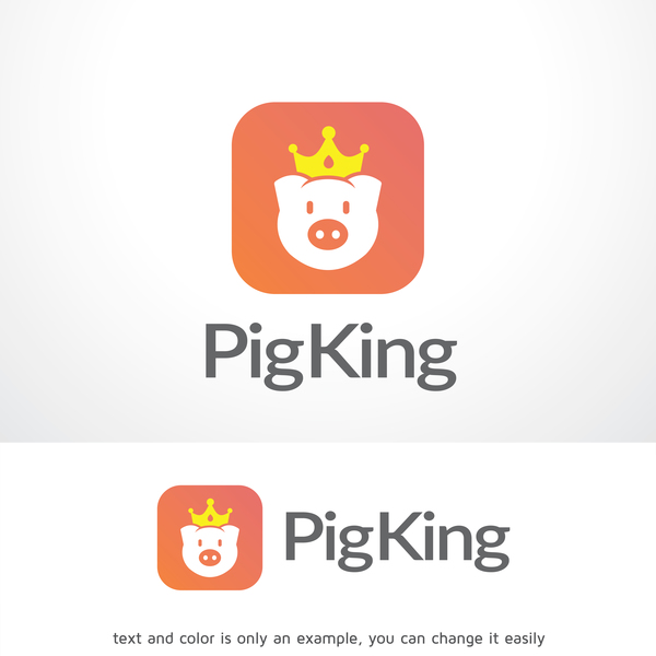 pig logo king 