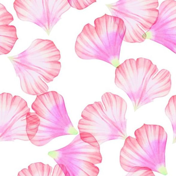 seamless pink petal pattern 