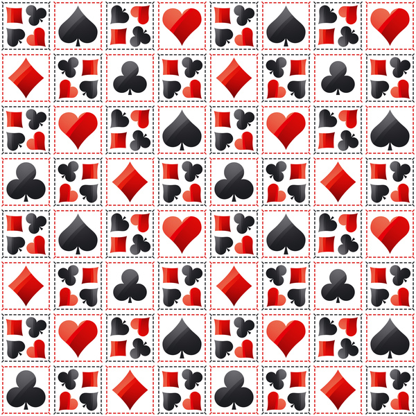 sign seamless poker pattern 