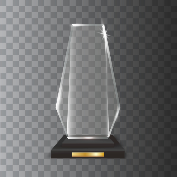 trophy polygon Glas award akryl  