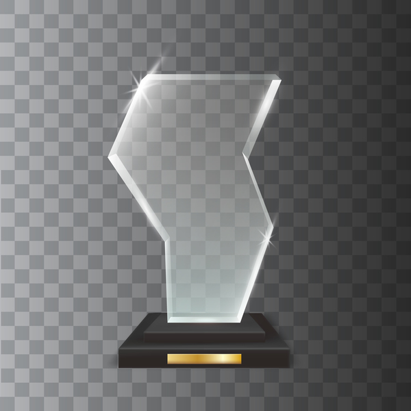 trophy polygon Glas award akryl 