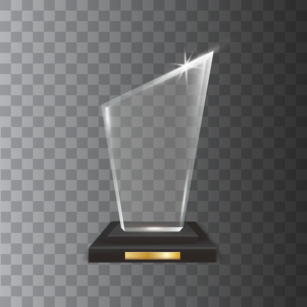 vetro Trofeo Premio poligono acrilico 
