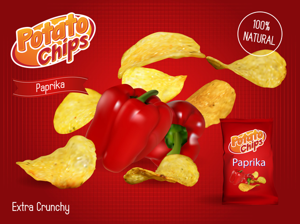 Werbung poster Kartoffel chips 