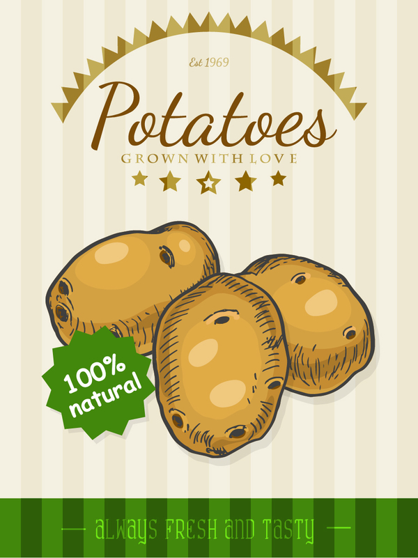pommes de terre Affiche 