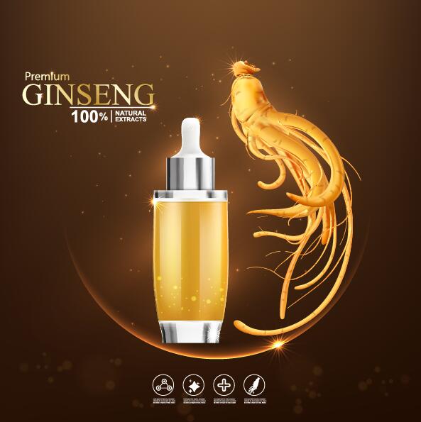 premium poster ginseng cosmétiques  