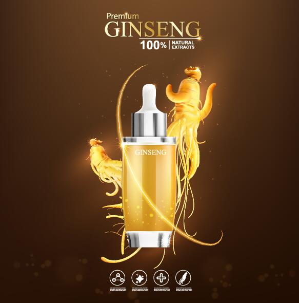 premium poster ginseng cosmétiques 