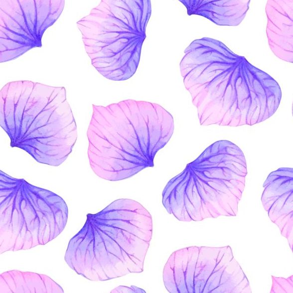 、パターン、花弁、紫、シームレスな 