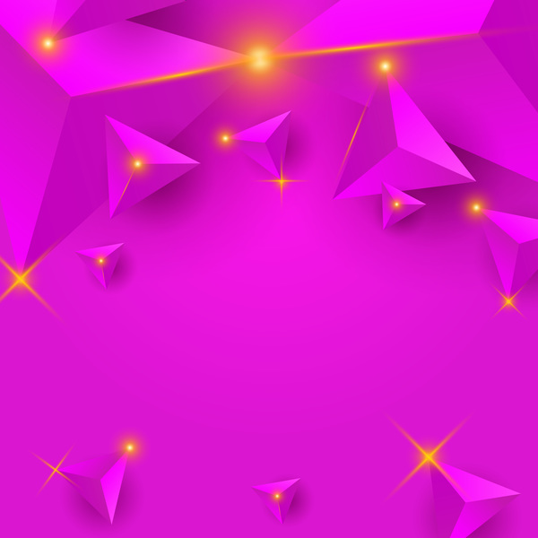 、光、紫、星、三角形 