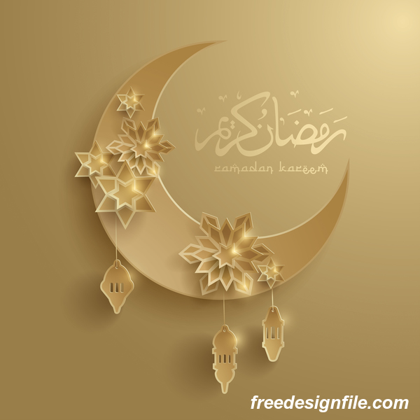 Sterne ramadan Mond dekorative 