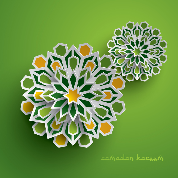 ramadan paper flower cut 