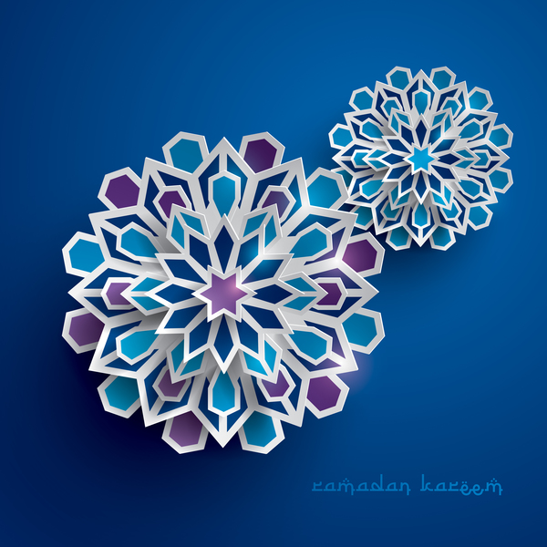 ramadan paper flower cut 
