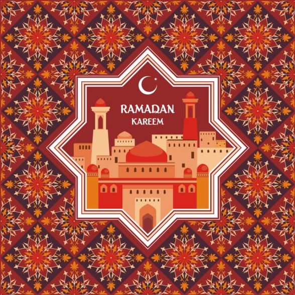 ramadan pattern greeting card 