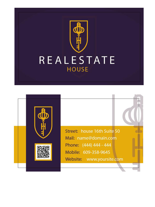 Real Immobilien business cards  