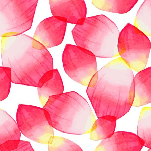 seamless red petal pattern 