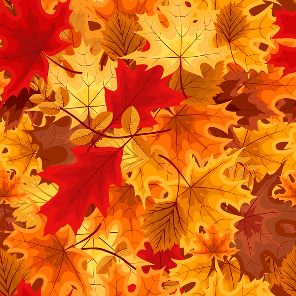 rossi foglie di autunno d'oro 