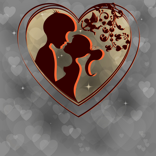Valentinstag tag romantisches Liebhaber Karte 