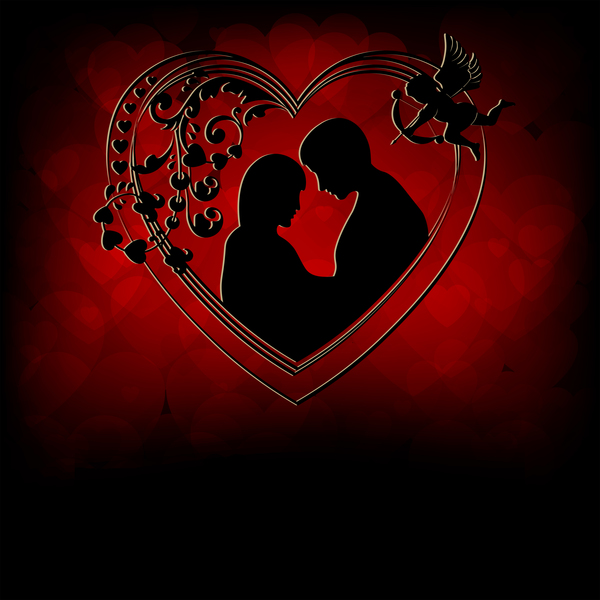 Valentinstag tag romantisches Liebhaber Karte 