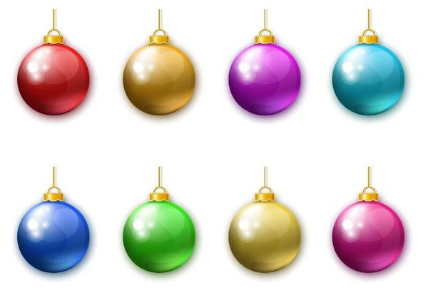 、ボール、クリスマス、装飾、輝く 