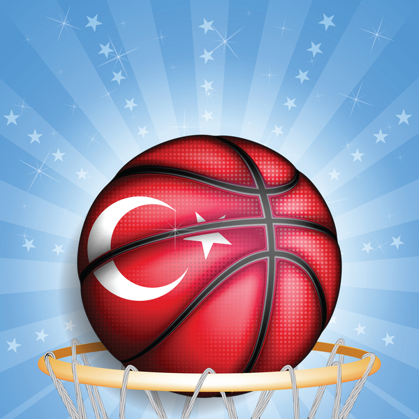 Türkisch glänzend basketball 