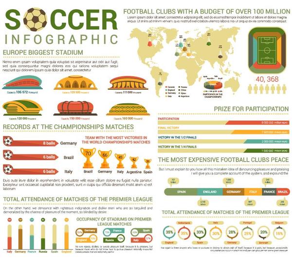 Infografik fussball 