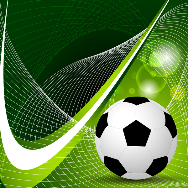 vert soccer Abstrait 