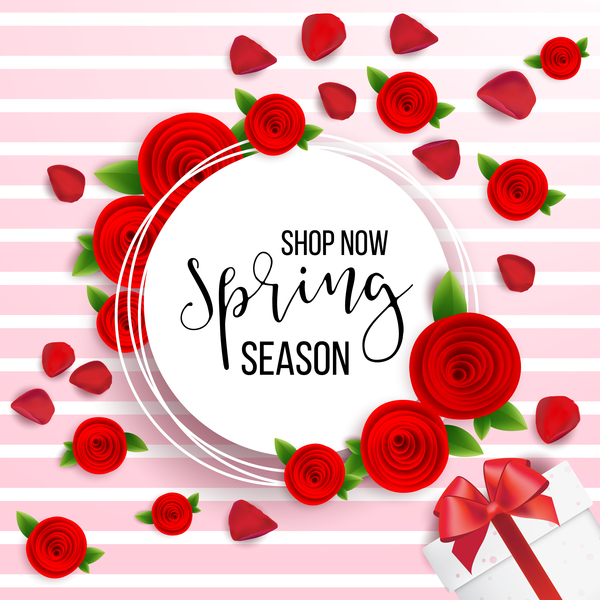vente saisonnier printemps etiquette 