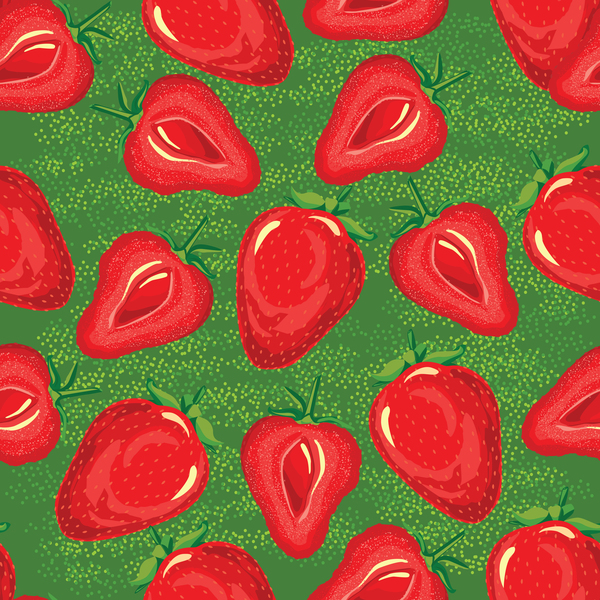nahtlose Muster Erdbeere 