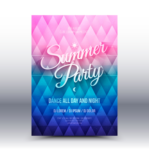 sommar party flyer 