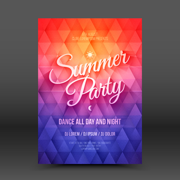 Sommer party flyer 