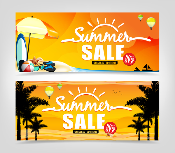 sommar försäljning banner 