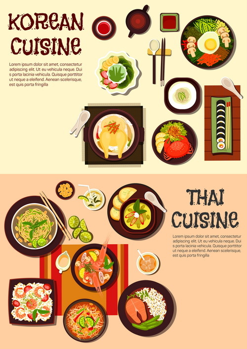 Thailändisch Koreanisch Essen 