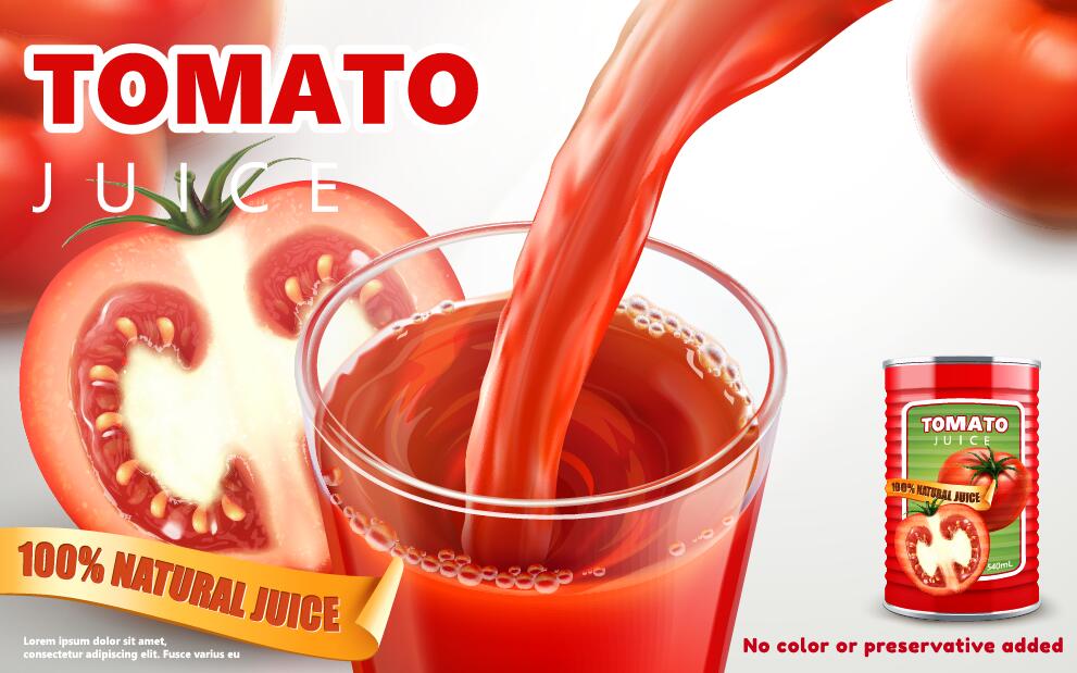 Tomate Saft poster natural 